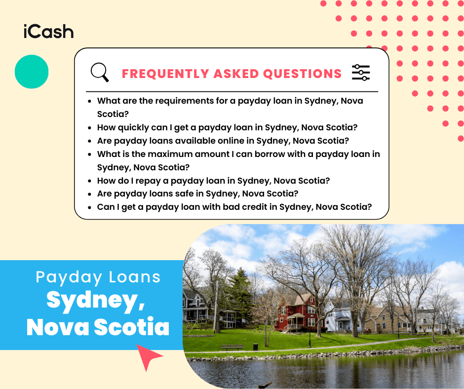 Payday Loans in Sydney, Nova Scotia Payday Loans Sydney